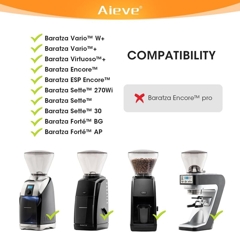 AIEVE Silicone Coffee Hopper Bellow Compatible with Baratza Encore Grinder ESP/Virtuosa+ Coffee Grinder,Reduce Coffee Grinds Retention - Image 4